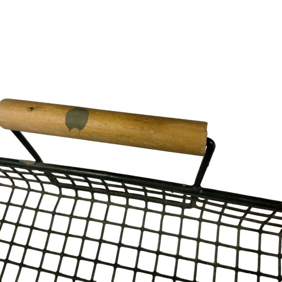 Green Wire Basket Laminated Rectangle Large Flat 16 x 11 inch - Picture 9 of 9